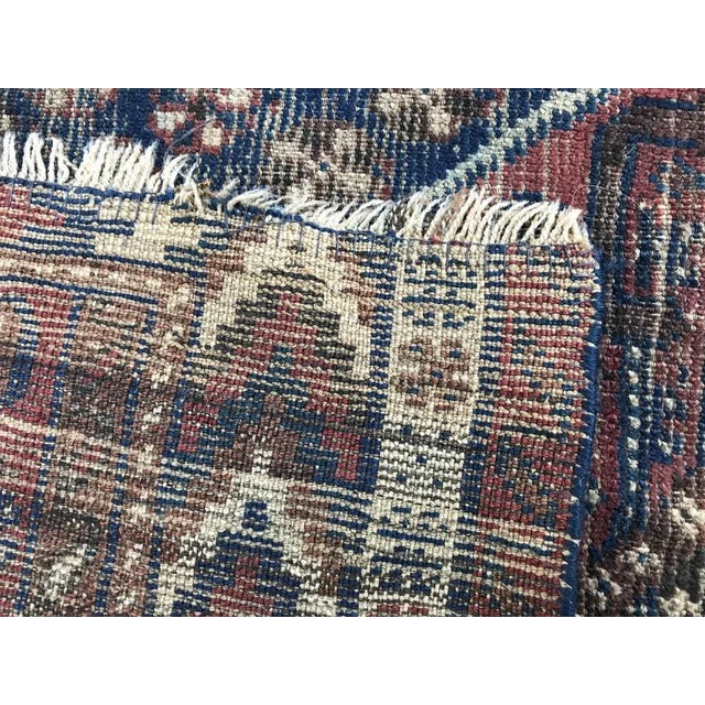 Vintage Wool Ghashghaei Rug For Sale - Image 11 of 12