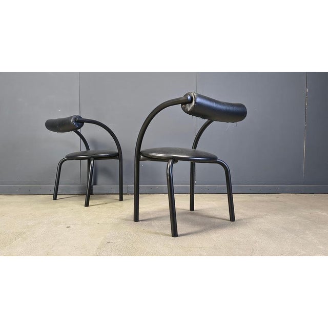 1980s Postmodern Dining Chairs, 1980s, Set of 4 For Sale - Image 5 of 14