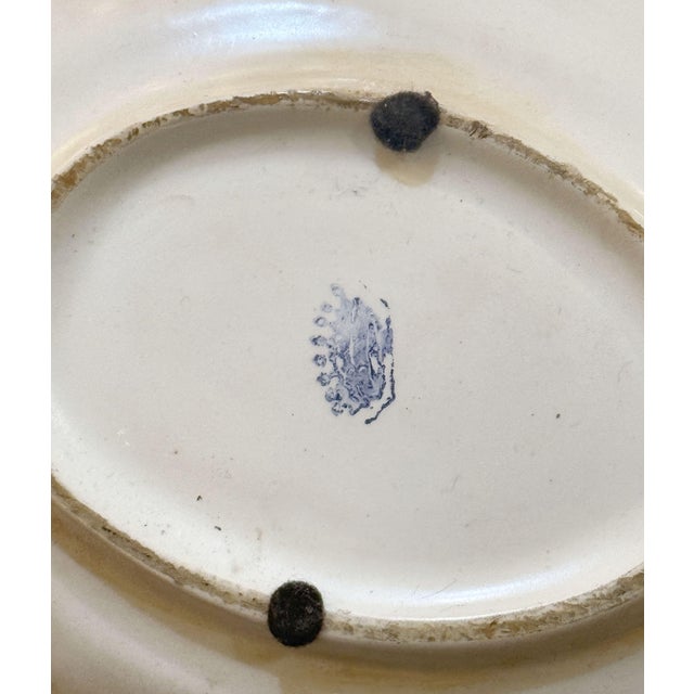 Italian Creamware Oval Centerpiece Basket With Mixed Fruit Top For Sale - Image 11 of 11