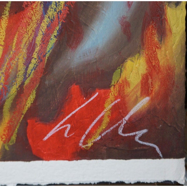 Contemporary 1990s Sandro Chia Untitled #9 Carborundum Etching Handmade Paper Hand Sig/Num Art For Sale - Image 3 of 3