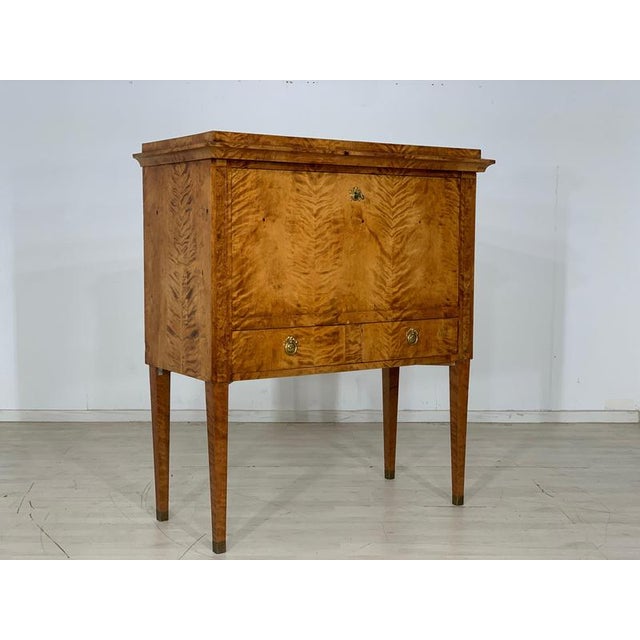 Biedermeier Secretary Cabinet, 1830s For Sale - Image 16 of 16
