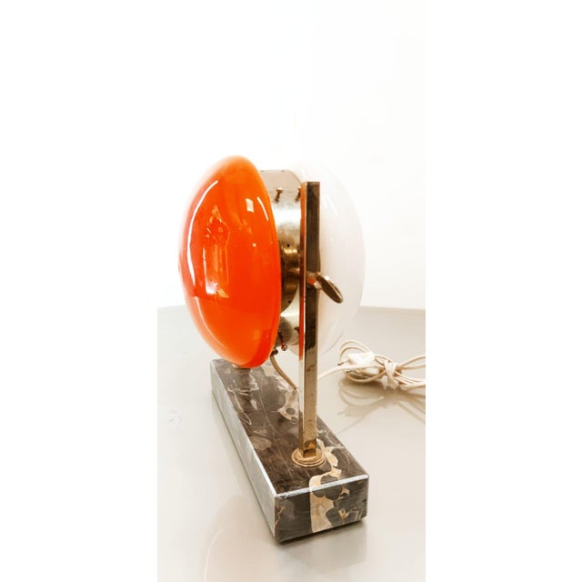 Space Age Table Lamp with Adjustable Double Glass For Sale - Image 11 of 11