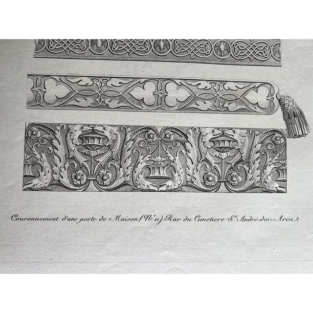 Late 19th Century French Decorative Door Crowning Illustration by Nicolas Xavier Willemin For Sale - Image 4 of 7