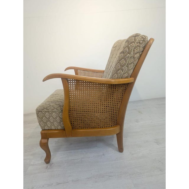 Chippendale Lounge Chair with Raffia For Sale - Image 14 of 15