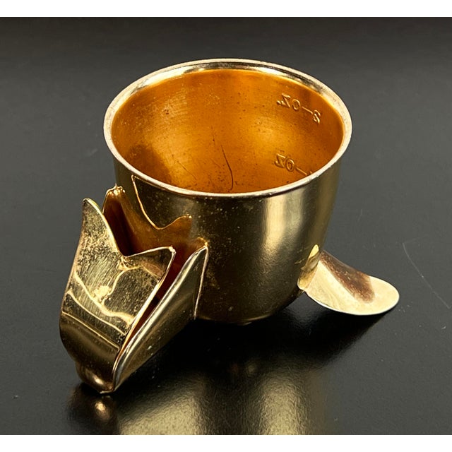 Rare Vintage 1930's Napier Brass Dog Head Cocktail Jigger Chairish