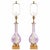 1960s Mid-Century Modern Italian Blown Glass Table Lamps With Giltwood Bases, Pair For Sale - Image 5 of 5