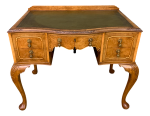Queen Anne Style Burr Walnut Writing Desk, 1930