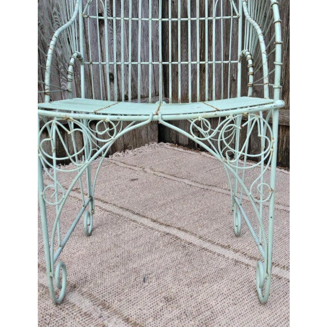 Vintage Wrought Iron Outdoor Patio Furniture, Attributed For Sale - Image 10 of 10