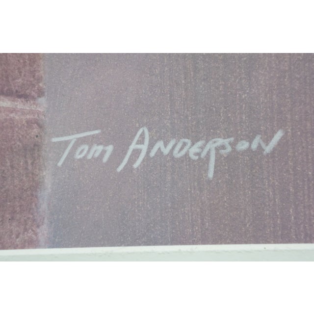 Late 20th Century Tom Anderson Modern Mixed Media Abstract Expressionist Art 40" For Sale - Image 5 of 14