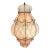 Mid 20th Century Mid Century Modern Italian Mottled Pink Cased Glass Caged Pendant Light Lantern For Sale