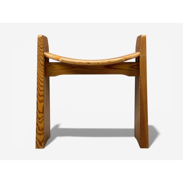 Gilbert Marklund, Swedish Mid-Century Modern, 'Jonte' Stool, Pine, Sweden, 1960s A modernist pine stool designed by...