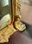 Metal Antique Italian Rococo-Style Table Mirror With Gilded Metal Frame, Featuring Putti (Cherubs) Decor and Floral Painting For Sale - Image 7 of 13