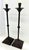 Pair Of Maitland Smith Sculptural Bronzed Iron Candlestick Holders Bring instant drama to a console, mantel, or dining...