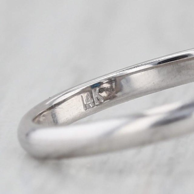 Modern 1.20ctw Pear Blue Sapphire Diamond Halo Ring 14k White Gold Engagement Size 6.5 For Sale - Image 3 of 8