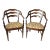 Mid 20th Century Country Ladderback Tub Chairs- a Pair For Sale