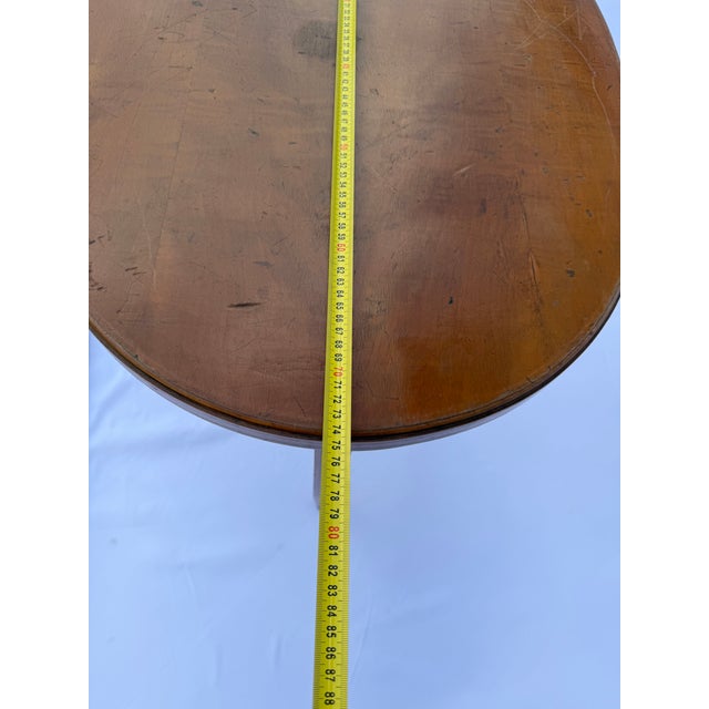 Oval Inlaid Side Table attributed to Bruno Paul, Germany, 1910-1920 For Sale - Image 10 of 11