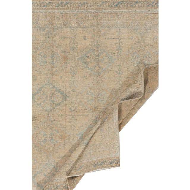 Traditional Antique Lightly Distressed Oriental Area Rug 4'7 X 5'1 For Sale - Image 3 of 8