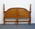 French Country Sumter Furniture Solid Oak Country French King Size Poster Headboard For Sale - Image 3 of 5