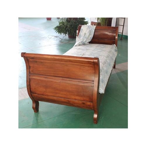 Brown Louis Philippe Boat Bed, Italy, 1850s For Sale - Image 8 of 10