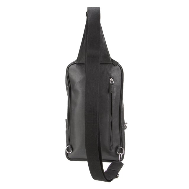 Longchamp Leather Backpack Body Bag Sling Pack Crossbody Men Women For Sale In Los Angeles - Image 6 of 10