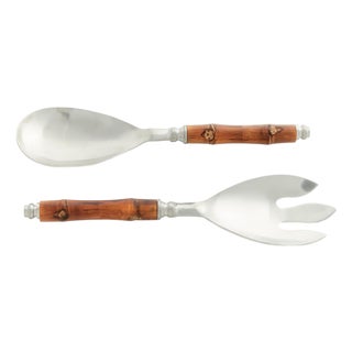 Barclay Butera Keystone Salad Servers, Set of 2 For Sale