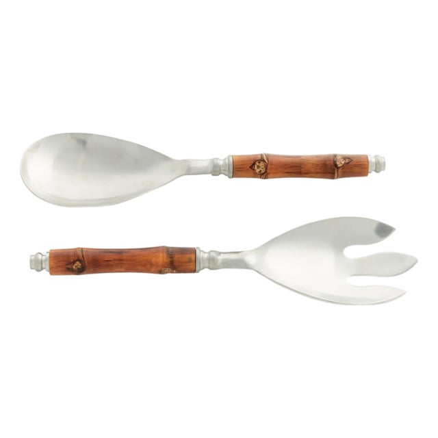 Barclay Butera Keystone Salad Servers, Set of 2 For Sale