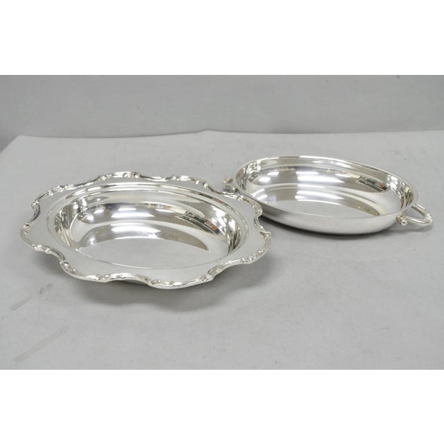 Vintage Victorian Style Silver Plated Covered Vegetable Serving Dish Platter For Sale - Image 10 of 14