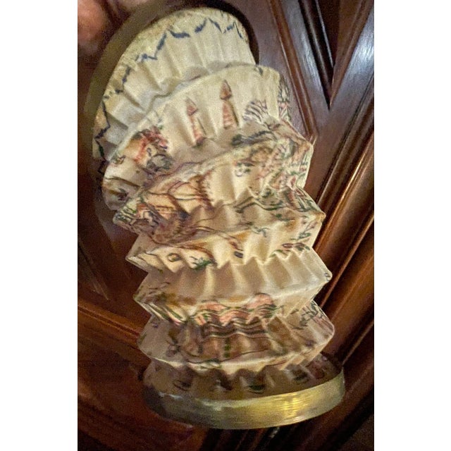 Fabric and Brass Lantern, 1890s For Sale - Image 10 of 12