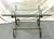 Late 20th Century Vintage Scroll Wrought Iron and Brass Square Coffee Table With Beveled Glass Top For Sale - Image 5 of 18
