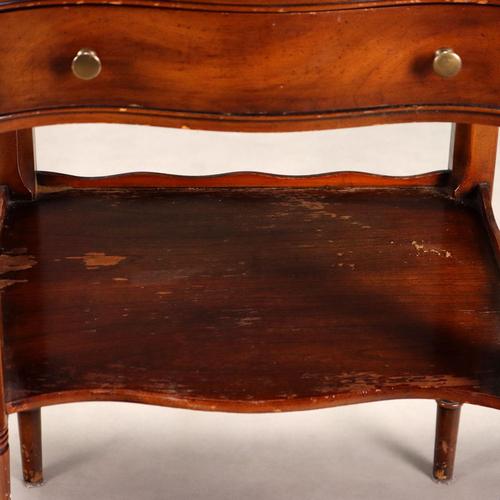 Wood Walnut Bedside Tables, Set of 2 For Sale - Image 7 of 11