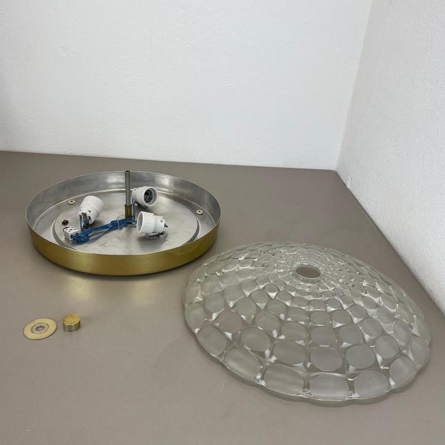 Glass Wall Light attributed to Peill and Putzler, Germany, 1970s For Sale - Image 12 of 18