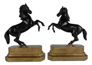 Grand Tour Horse Sculptures, Early 1800s, Bronzes, Set of 2
