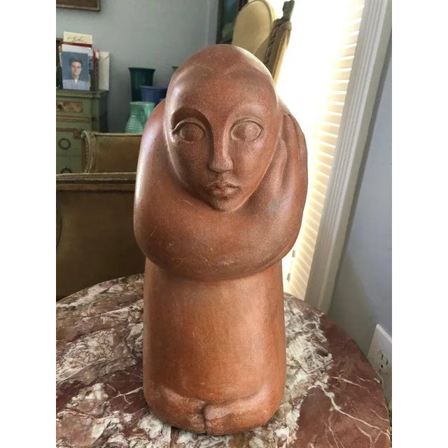 1950s Mid-Century Modern Abstract Statue of a Woman For Sale - Image 12 of 13