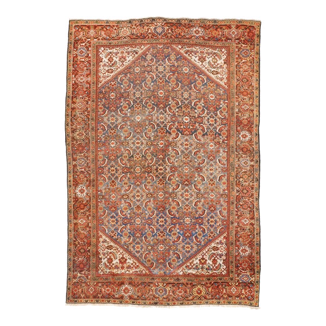 Antique Persian Rug. 8'10"x 13' For Sale