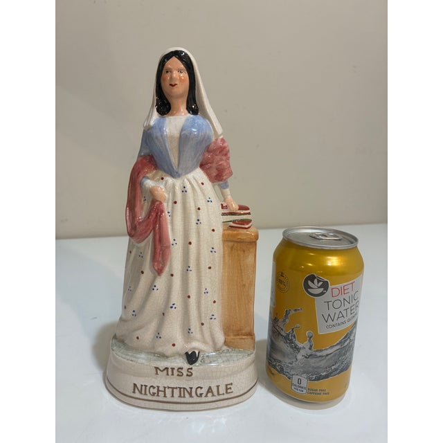 English Vintage English Staffordshire 'Miss Nightingale' Nurse Figurine For Sale - Image 3 of 8