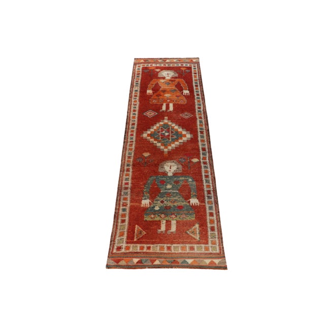 Hand-knotted in wool, a 3x11 runner from Rug & Kilim’s latest curation of rare tribal acquisitions. Originating from...