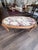 Neoclassical Style Oval Marble Coffee Table For Sale - Image 11 of 11