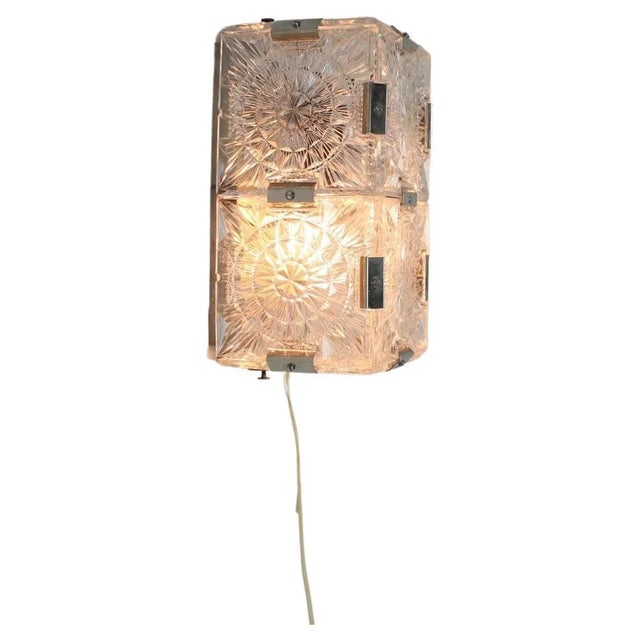 Mid-Century Modern Wall Lamp from Kamenický Šenov, 1970s For Sale - Image 4 of 14