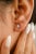 Handcrafted Diamond Pave Stud Earrings in 18k Solid White Gold - A Pair For Sale - Image 4 of 9
