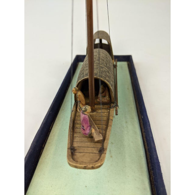 1960s 1960’s Miniature Hand Carved Stone Sailboat For Sale - Image 5 of 6
