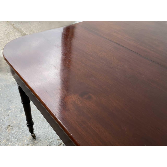 Victorian Drop Leaf Mahogany Extending Dining Table For Sale - Image 9 of 11