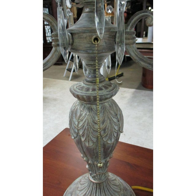 1990s Ethan Allen Candelabra Table Lamp Light Italian Regency For Sale - Image 10 of 12