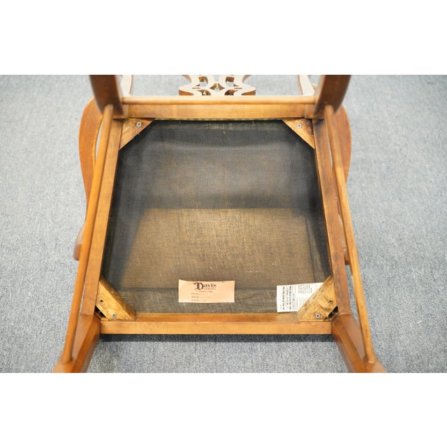 Set of 2 Davis Cabinet Co. Antiqued Solid Knotty Pine Rustic Country Style Dining Arm Chair 2263 For Sale - Image 11 of 13