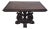 Antique American Carved Oak "Fleur-De-Lis" Base Renaissance Library Center Table For Sale