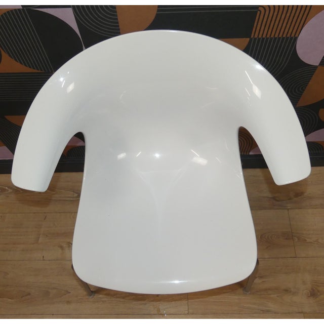 Vintage Italian Loop Plastic Stacking Chairs, 2010, Set of 4 For Sale - Image 10 of 18