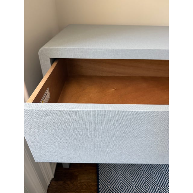Mid-Century Modern Brand New Pair of Villa & House Bryant 3-Drawer Side Tables in Winter Gray For Sale - Image 3 of 3
