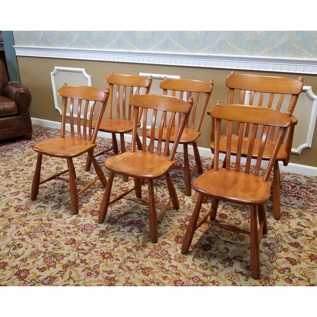 1950s Vintage Winchendon Furniture Solid Rock Maple Old Meeting House