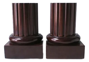 Pedestal Column Bookends, Pair