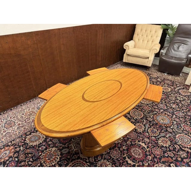 Wood Conference Table from Globe Wernicke For Sale - Image 7 of 14