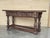 Late 19th Century Antique Spanish Carved Walnut Console Table, 1890 For Sale - Image 5 of 11